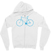 cycling bikes bike cycle riding retro sticker transfer tv funny iron o Zipper Hoodie