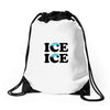 Ice Ice Baby Drawstring Bags