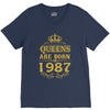 queens are born in 1987 V-Neck Tee