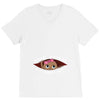 August Peeking Out Baby Girl V-Neck Tee