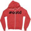 Ootd Outfit Of The Day Zipper Hoodie