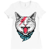 cat rock Ladies Fitted T-Shirt