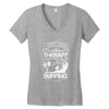I Dont Need Therapy Need Surfing Women's V-Neck T-Shirt