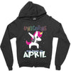 Born Unicorns-Born April Zipper Hoodie