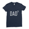 dad of 3 Ladies Fitted T-Shirt