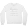 i'm not here to talk Crewneck Sweatshirt