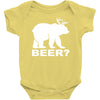 new bear deer beer funny Baby Onesie