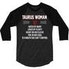 Taurus Woman 3/4 Sleeve Shirt