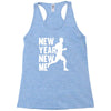 new year, new me running fitness Racerback Tank