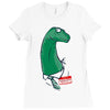 my name is apatosaurus Ladies Fitted T-Shirt