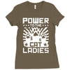 power to the cat ladies Ladies Fitted T-Shirt