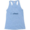 like a boss Racerback Tank