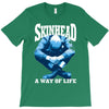 skinhead a way of life blue ideal birthday gift present. T-Shirt