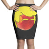 Peach Trump T-Shirt Pencil Skirts