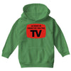 as seen in front of the the tv Youth Hoodie