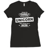be yourself unless you can be a unicorn Ladies Fitted T-Shirt