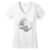moon dovahkiin Women's V-Neck T-Shirt