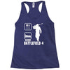 eat sleep battlefield 4, funny Racerback Tank