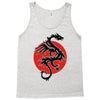 sun dragon with pearl   black red white Tank Top