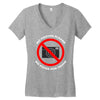 no photos please Women's V-Neck T-Shirt