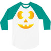 funny halloween jack o lantern kids 3/4 Sleeve Shirt