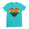 You're Looking At A Rainbow Ladies Fitted T-Shirt