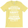 Super Cool Nanny Of A Freaking Awesome Grandson T-Shirt