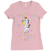 Unicorns are born in May Ladies Fitted T-Shirt