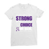 we don't know how strong we are until being strong is the only choice Ladies Fitted T-Shirt