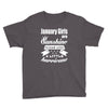 January Girls Are Sunshine Mixed With A Little Hurricane Youth Tee