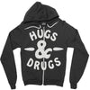 hugs and drugs Zipper Hoodie