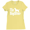 the dogfather labrador retriever white Ladies Fitted T-Shirt