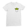 cute yoda pocket Ladies Fitted T-Shirt