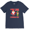 touch my elf christmas fun and naughty V-Neck Tee