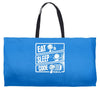 v3 eat sleep code Weekender Totes