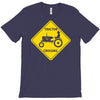 tractor crossing farmer's road warning sign T-Shirt