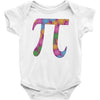 spring pi tshirts  flowery colorful pi day gifts Baby Onesie