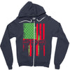 fist raised and proud! Zipper Hoodie