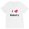 i love robots V-Neck Tee