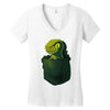 pocket raptor Women's V-Neck T-Shirt