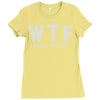 wtf where's the food Ladies Fitted T-Shirt