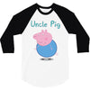 peppa pig uncle pig 3/4 Sleeve Shirt