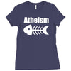 atheism fish skeleton Ladies Fitted T-Shirt