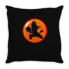 Kid Goku Kamehameha 4 Star Throw Pillow