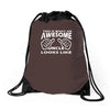 this is what an awesome uncle looks like   mens funny father's day Drawstring Bags