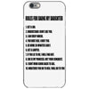 rules for dating my daughter shirt t shirt perfect father's gift iPhone 6/6s Case