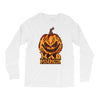 mad halloween pumpkin Long Sleeve Shirts