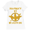District 12 We Salute You Ladies Fitted T-Shirt