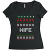 ugly christmas wife Women's Triblend Scoop T-shirt