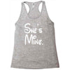 she's mine Racerback Tank